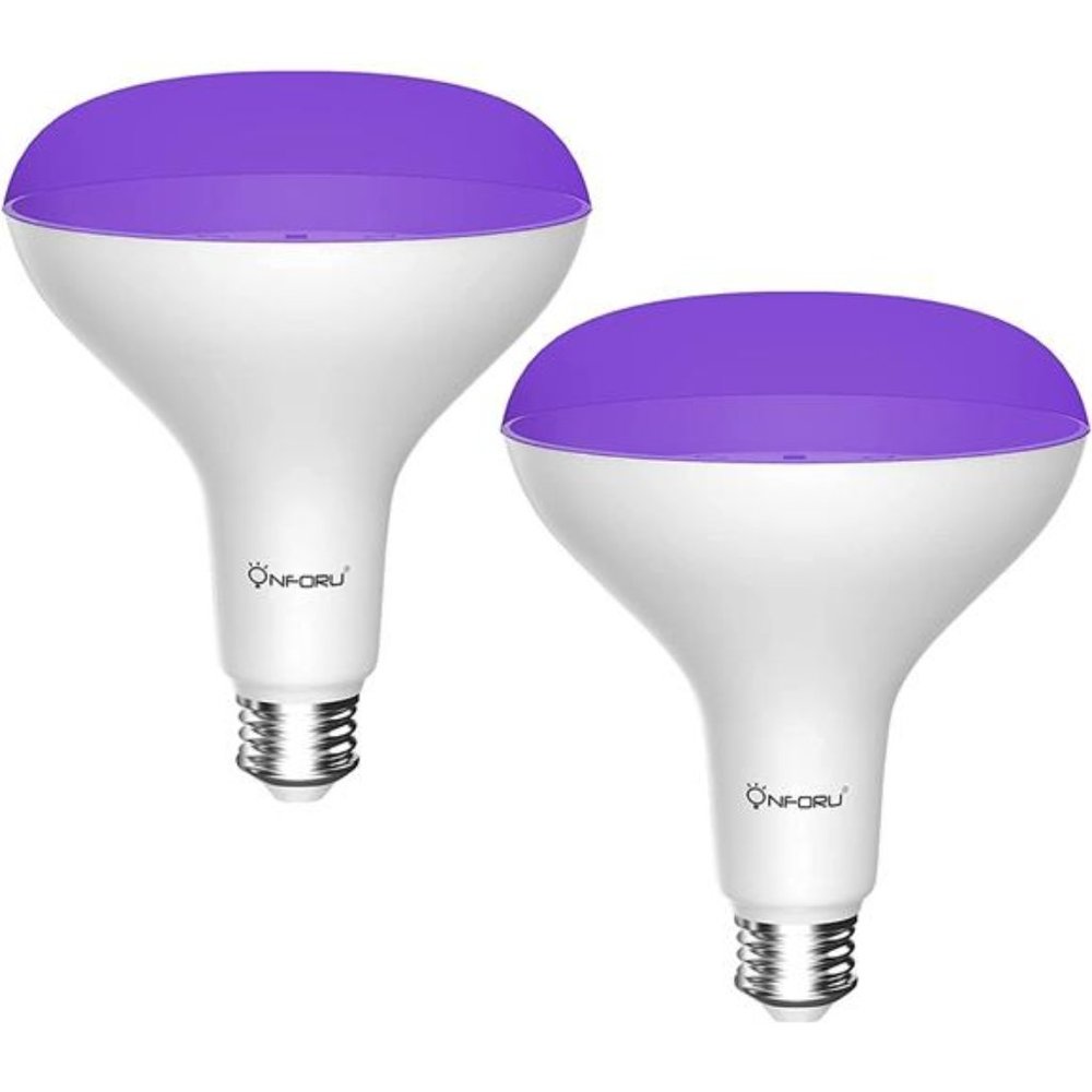 2 Pack 120W Equiv LED Black Light Bulb, BR30 E26 Blacklight Bulbs for Glow